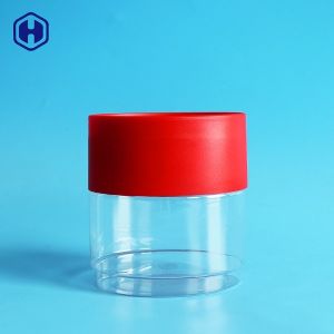 China Custom Stackable 396ML 13OZ  Clear PET Jar For Candies on sale