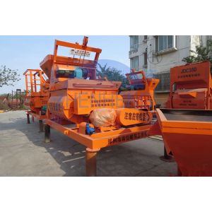 Mobile Vertical Shaft Mortar Mixer, 30s - 45s Heavy Duty JS500 Cement Mixer