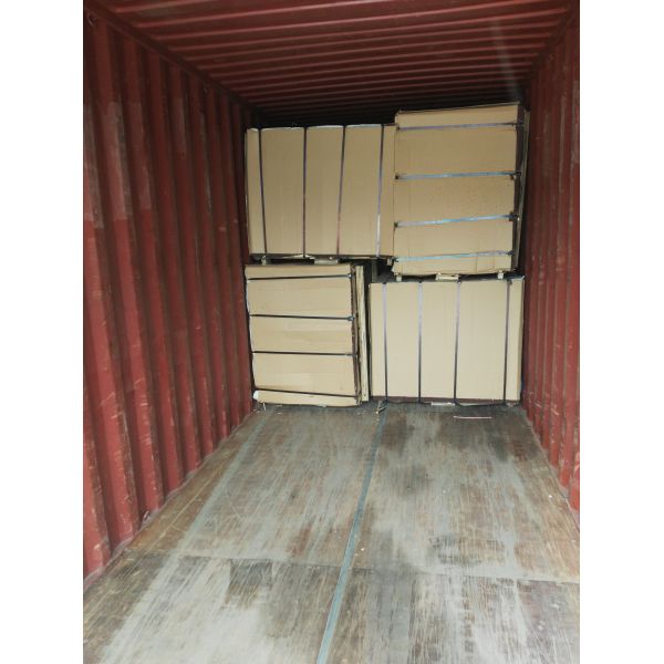 Exterior Melamine Laminated Particle Board Poplar Pine Eucalyptus Combine Core