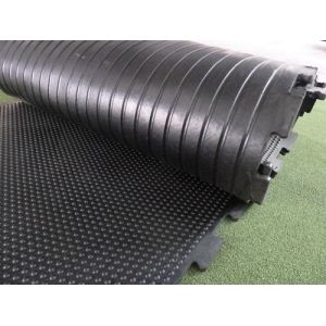 Customized Size Cattle Rubber Flooring Sheets , Black Livestock Stall Mats