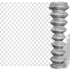 Hot Dipped Galvanized Chain Link Fence Panel With Round Post