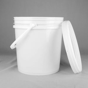 4.5 Gallon Round Plastic Bucket White Plastic Pail With ISO9001 Certification