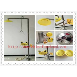 Durable SUS304 Eyewash And Shower Station , Laboratory Emergency Wash Station