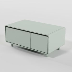 NO Folded Metal Living Room Refrigerator Table with Wireless Charging and Music