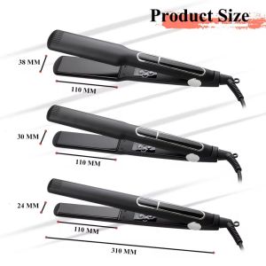 65W MCH 2 in 1 Hair Straightener LCD Display Flat Iron Multi Function Hair
