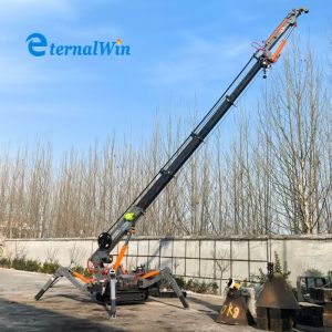 Cheap Remote Control Mini Spider Crane 250 KW Engine Power for Smooth and Versatile Lifting for sale