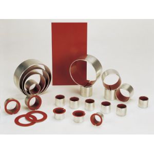 thin-walled split seam steel backing journal bearings | self-lubricating