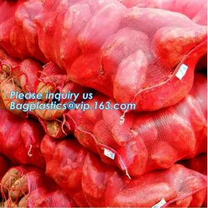 100% PE Raschel Net Mesh Bag for Fruit Potato Firewood Packaging,MESH BAGS FOR