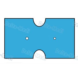 Disposable Sterile Gynaecology / Cystoscopy Drape With Diamond Circular Aperture