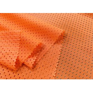 110GSM Polyester Mesh Fabric For Sports Wear Lining Traffic Safety Clothes Neon