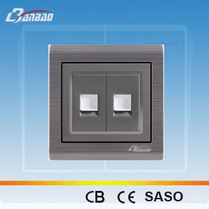 Cheap LK6028 PC flush type 2way network socket for sale