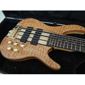 China 6 string bass guitar Smith custom bass Golden hardwares Wilkinson brodges original Active pickup 5 ply neck bolt on on sale