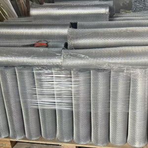 Construction Industry Ss Expanded Metal Mesh / anodizing Expanded Mesh Sheets