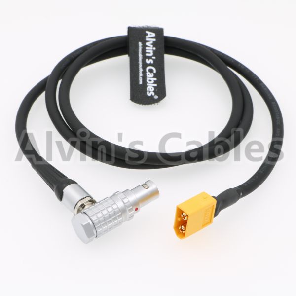 XT60 to 1B 6 Pin Right Angle Female Power Cable for Red Scarlet Epic