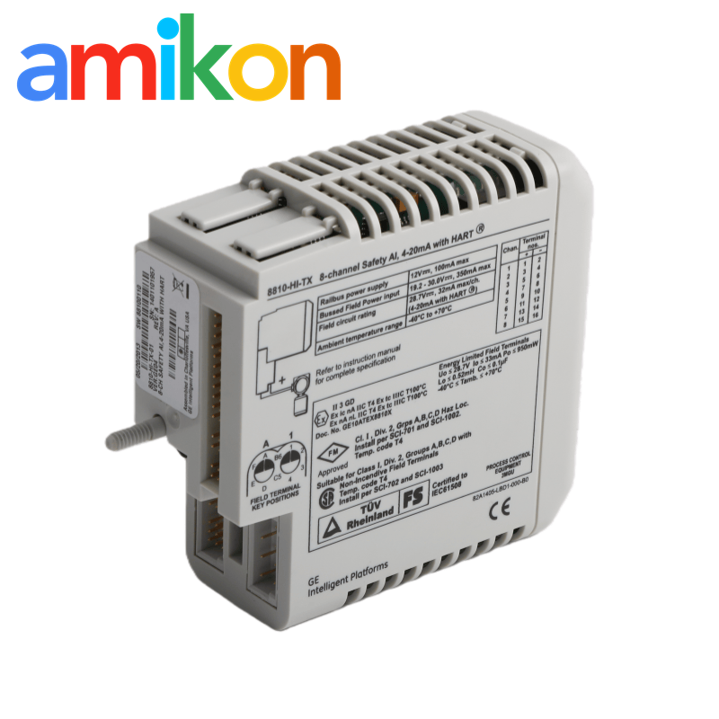 SafetyNet GE 8810-HI-TX-01 Analogue Input Module With 16 Bit Resolution 25mS