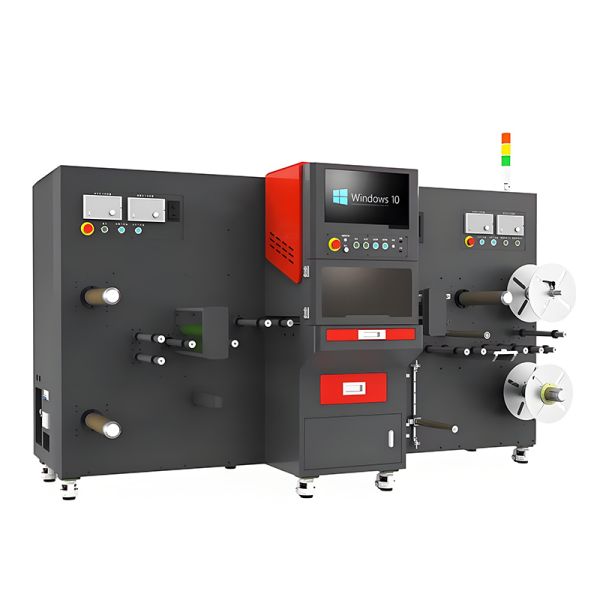 Quality Super Fast Full-Automatic Coiling Laser Die Cutting Machine CO2 Roll Roll for Lettering Film Supports AI DXF PLOT Graphic wholesale