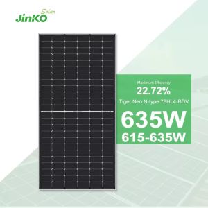 Full Kit 580 watt JINKO Double Glass Solar Panels with Anodized Aluminium Alloy