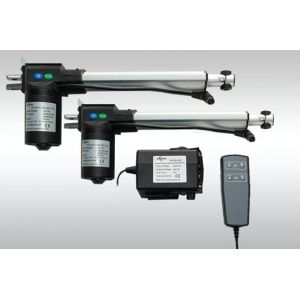 Electric one control two linear actuator system FD1-2