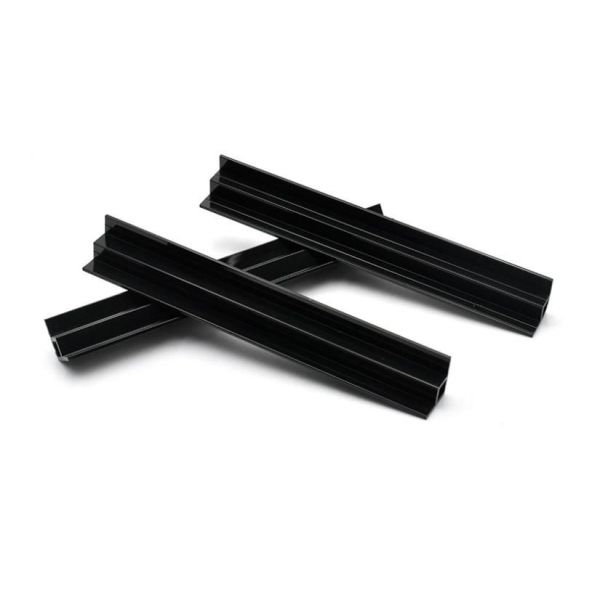 PVC Plastic Profile Black Geometric Profile Fish Tank Accessories Customized