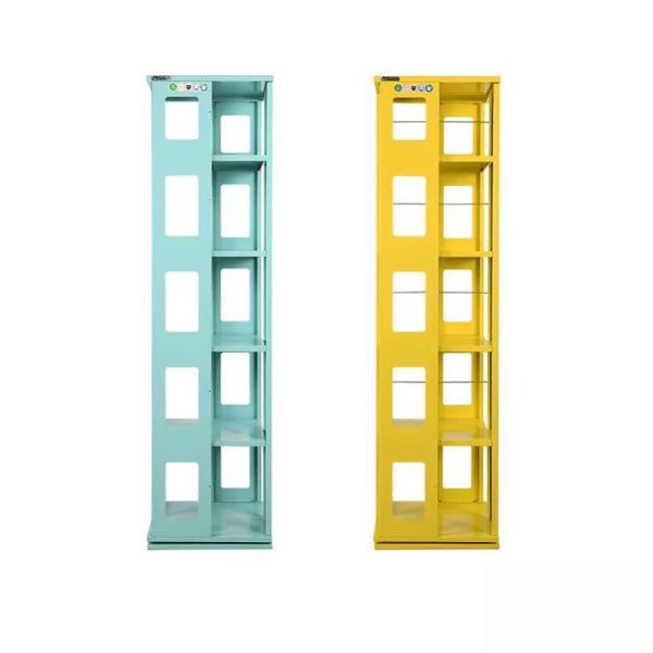 Quality Custom Multipurpose Book Shelf Revolving Storage Rack Metal Bookshelf wholesale