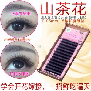 Cheap Light 3D Russian Volume Eyelash Extensions , 3D Semi Permanent Eyelashes for sale
