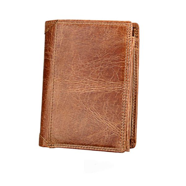 Quality 13x10.2cm 0.2kg Mens PU Leather Wallet RFID Blocking Genuine Leather ISO9001 wholesale