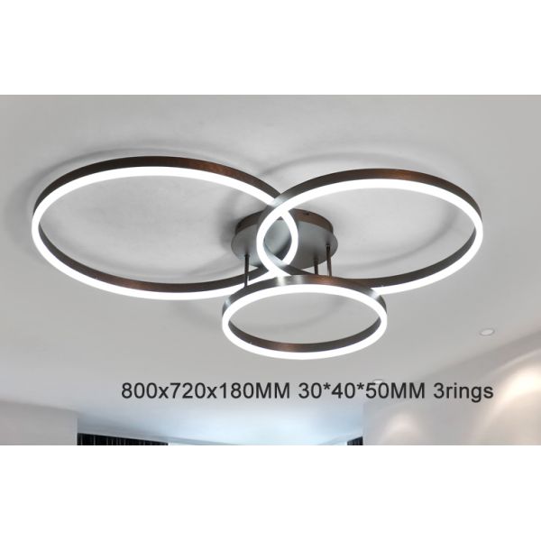 Drop Black ceiling light panels Ring Ceiling lamp For indoor home Lighting (WH-MA-95)