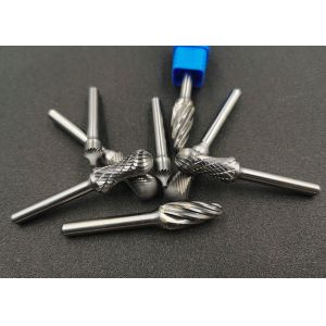 China 1/4'' Shank 12mm Head Tungsten Carbide Files For Metal Fabriation Rotary Burr on sale