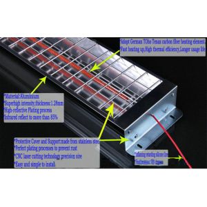 800W 1000W Carbon Fiber Paint Curing/Baking Lamp Heater Drying Infrared Heating