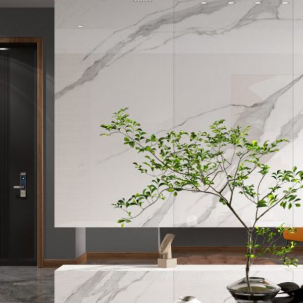 Quality Indoor White Polished Porcelain Tiles with Anti Scratch and Stain Resistance wholesale
