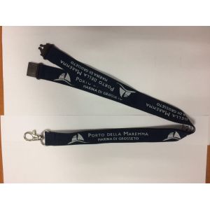 CMYK Heart Transferred Dye Sublimation Flat Polyester Lanyard With Plastic