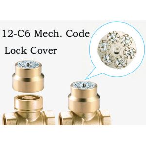 1205 Mechanical & Magnetic Lockable Water Meter Valve Ball Type DN20 DN25 DN32 w