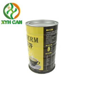 500g Metal Food Tins Empty Tinplate Can Packaging For Powders Glossy Lamination