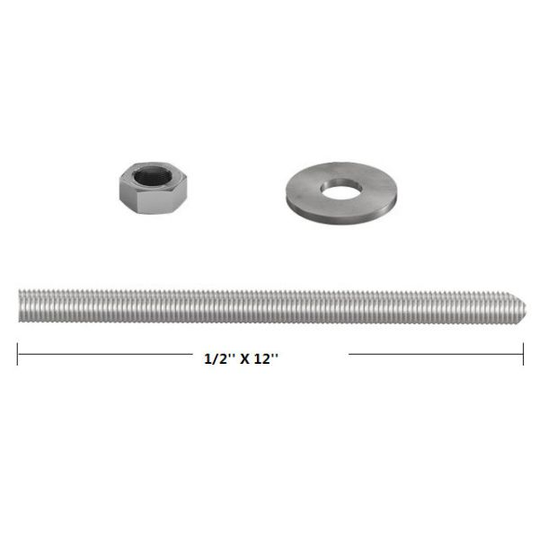 Epoxy Stainless Threaded Rod Anchor Bolt SS304 316 Stainless Sharp End ETA