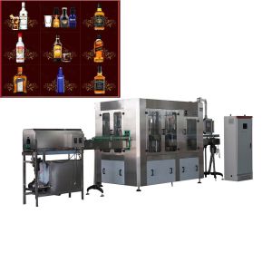 China 3 In 1 Automatic 4/8/12 Heads Wine Glass Bottle Filling Machine on sale