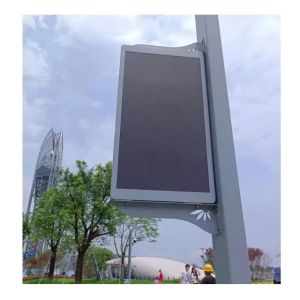 P4 SMD1921 led display WIFI 3G 4G led street light pole screen customized size