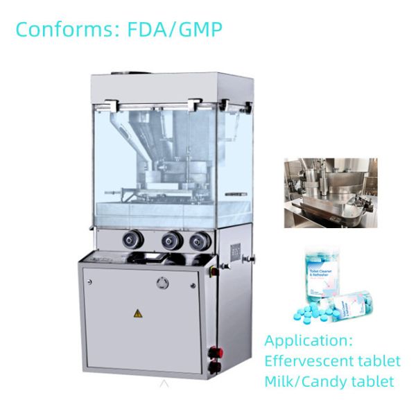 Quality TIANHE Effervescent Tablet Force Feeder Tablet Compression Machine Touch Screen Single Side wholesale