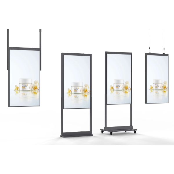 32 inch Shop Window Screen Full Color 2500nits Wall Mounted Digital Advertising