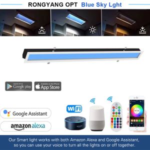 Cheap Smart 40W Sky Ceiling Light Realistic Daylight Remote/APP Controlled Global Voltage for sale