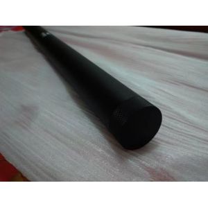 OD50, ID48.5, Black anodized matt , threaded ends with cap , LOGO silk printing