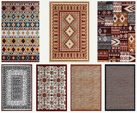 Eastern Art Exotic Style Colorful Indoor Area Rug Luxury Shag Carpets For Floor