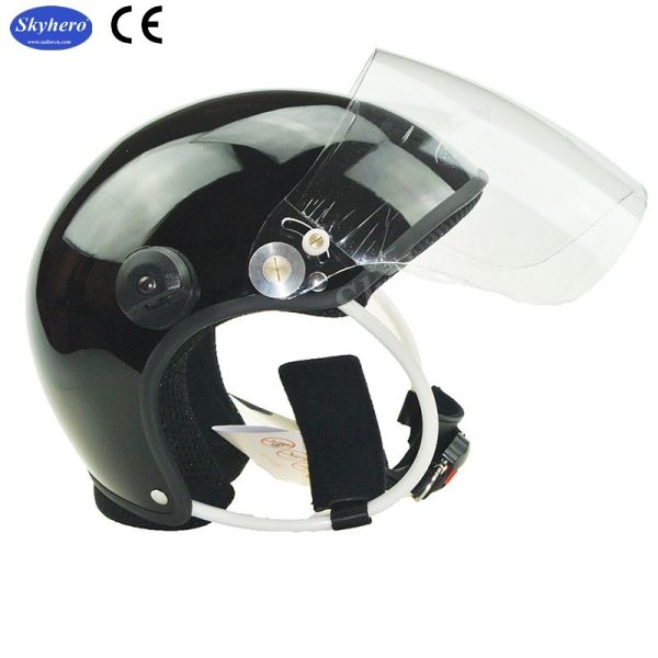 Black Paramotor helmet GD-C Without headset Open face PPG helmet High quality