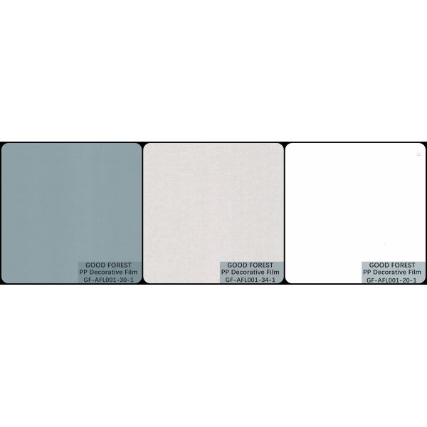 Decorative White Polypropylene Film Degradable Skin Feeling Series