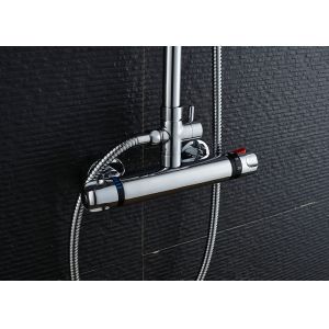 Copper Round Tube Waterfall Shower System , Bathroom Shower Set Precise ROVATE