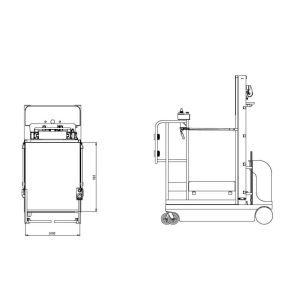 300Kg 2700-4500 Mm Self - Propelled Electric Order Picker For Picking Height