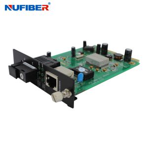 10 100 1000Mbps Optical Fiber Media Converter TX To FX Single Mode Bidi SC