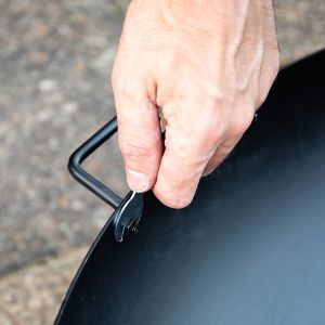 Firewood Fire Pit Assembled Portable Weathering Steel