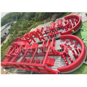 50m Long 5k Inflatable Obstacle Course Children Amusement Park