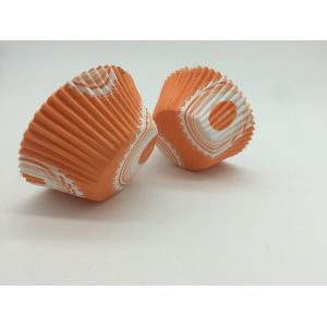 Orange Greaseproof Cupcake Liners Carrot Muffin Cake Mould Custom Shape Paper