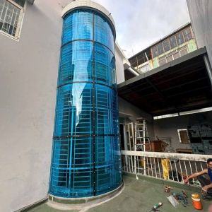 Blue Polycarbonate Solid Sheet Smooth Surface 100% Virgin Polycarbonate Resin